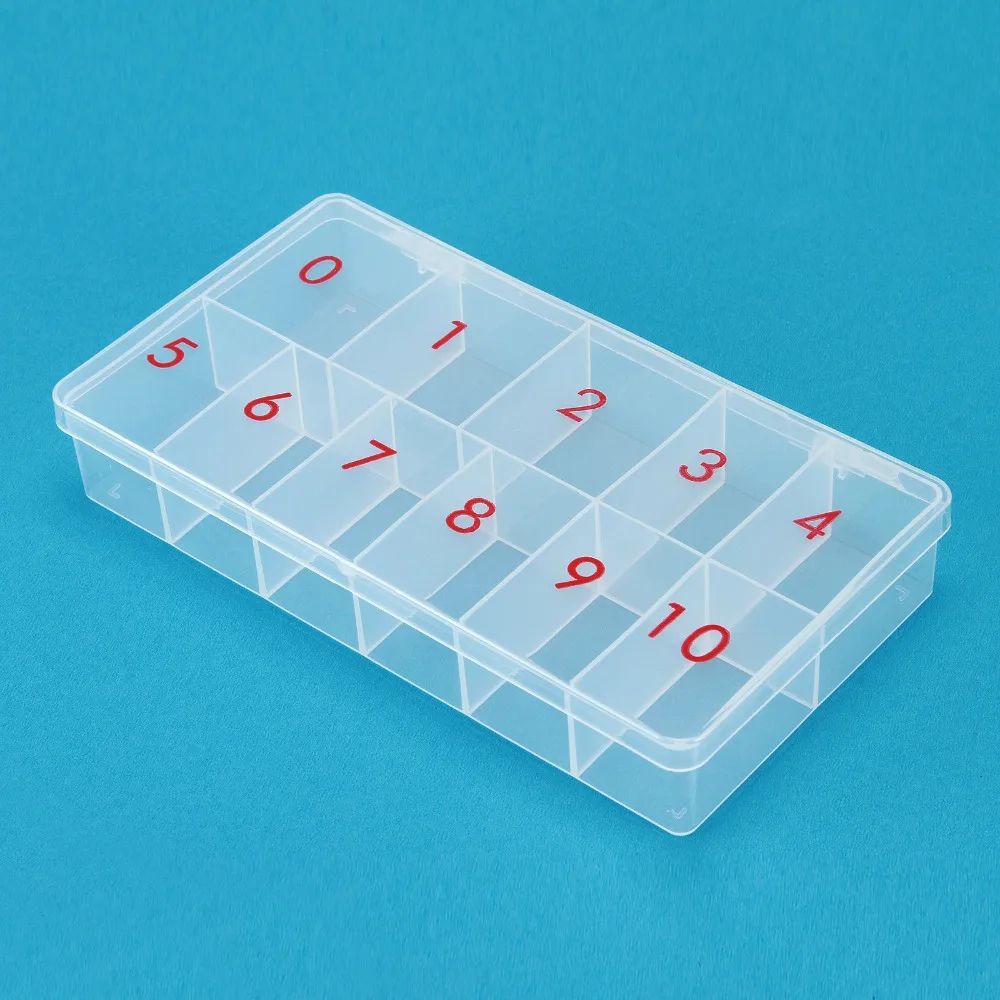 

Anmas Rucci 11 Cells Storage Case Box Container Organizer For False Tips Rhinestone Nail Art Empty Boxes Manicure Tool