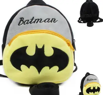 

Baby cartoon school bags Batman plush backpacks kindergarten baby mini bag cute Bat Man schoolbag for kids boys gift