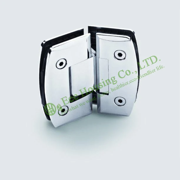 

Stainless Steel 135 Degree Shower Door Hinge, Glass To Glass 135 degree Bathroom Glass Door hinge, Mirror finished Glass clamp