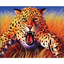 5D Diy картина, вышитая бисером алмаз вышивка leopard животных Картина Алмазная мозаика Home Decor