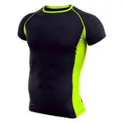 Мужская летняя футболка с короткими рукавами, быстросохнущая футболка для бега, дышащая футболка для бега, Мужская футболка для фитнеса