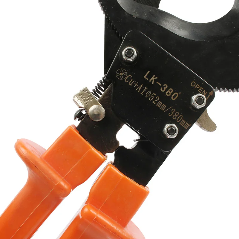 Трещотка храпового кабеля резак LK-380 380mm2 макс Германия дизайн плоскогубцы для проволоки, ручной инструмент, не для резки стальной проволоки