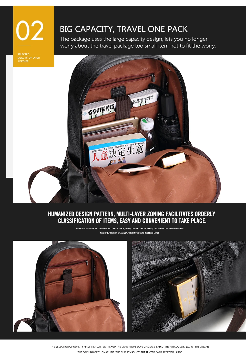 prova dwaterproof água mochila para homens moda casual saco escolar e1027