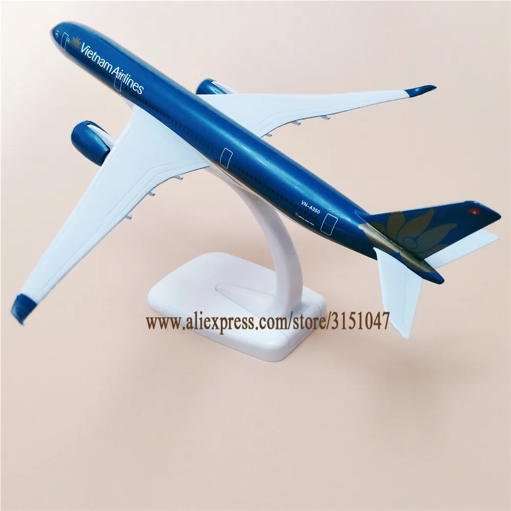 Новинка 20 см металлическая модель самолета Air Vietnam Airbus 350 A350 Airways W подставка