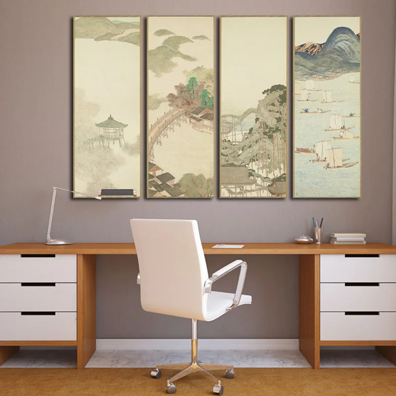 Japan Ukiyo-e, landscape collection, classical home decoration painting (2)