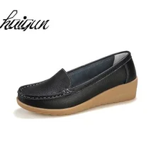 Лидер продаж повседневные кожаные туфли для мам и медсестер нескользящая обувь для беременных женщин удобная рабочая обувь сезон весна большие размеры
