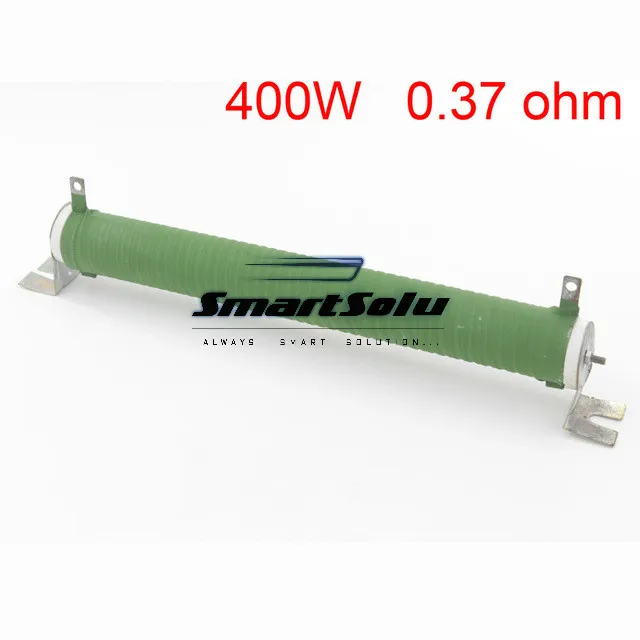 

Free Shipping Customized Green Fixed Type Pipe Resistance 400W 0.37 ohm Ceramic Tube Resistor