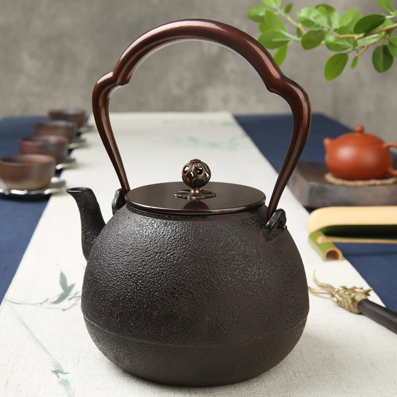 Clearance No Coated Top Grade Cast Iron Pot 1300ml Large Capacity of The Old Japan Iron Pots Boil Tea Kettle 3
