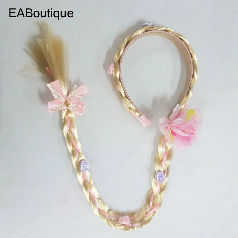 

EABoutique new wig cute baby headband solid clips Hot snow and ice baby hair accessories for children S0421