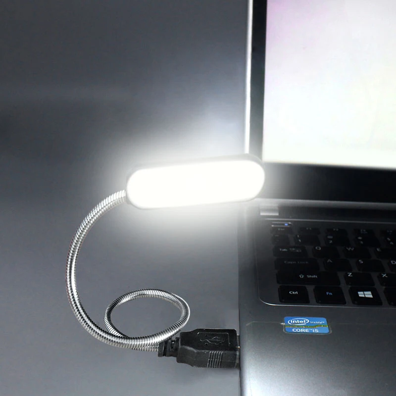 Mini lampe de lecture LED USB portable, lampe de table de voyage, PC,  ordinateur portable, ordinateur portable, flexible, veilleuse pliable -  AliExpress