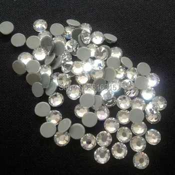 

6mm crystal color of rhinestone hot fix in high quality 6A shiny levels for clothing fabrics decor 288 pcs per pack ss30