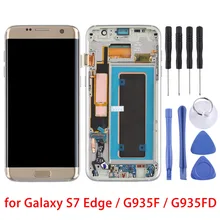 5,5 ''для Galaxy S7 Edge/G935F/G935FD ЖК-экран+ дигитайзер полная сборка с рамкой дисплей экран дигитайзер сборка