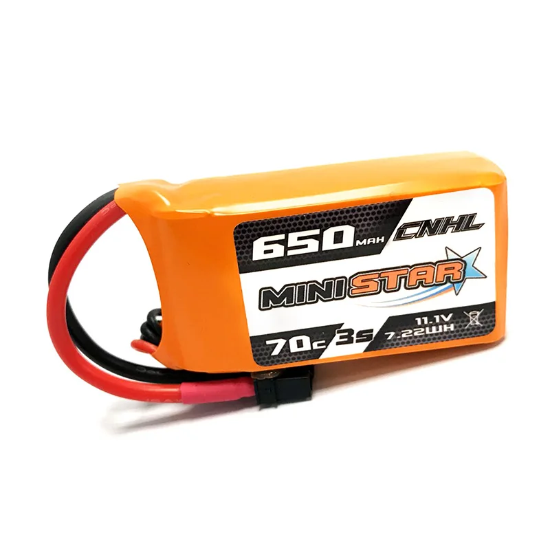 3 шт CNHL MiniStar 650mAh 11,1 V 3S 70C Lipo батарея с XT30U вилкой