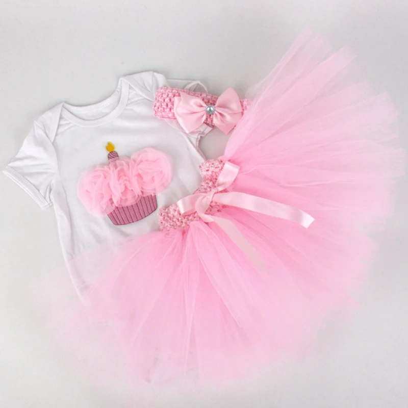 

2019 New Animal Baby Girl Shirt Dress Bow Headband Set,Para Bebe Sweet Girls Baby Clothes,Kids Princess Party Lace Dress Suit