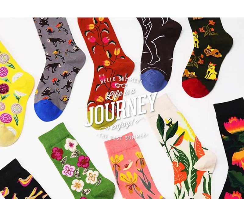 [Wploikjd] Симпатичные творческой Смешные забавные носки в стиле Харадзюку для свадьбы в стиле «хип носки Для мужчин Skarpetki Calcetines Hombre Divertidos унисекс