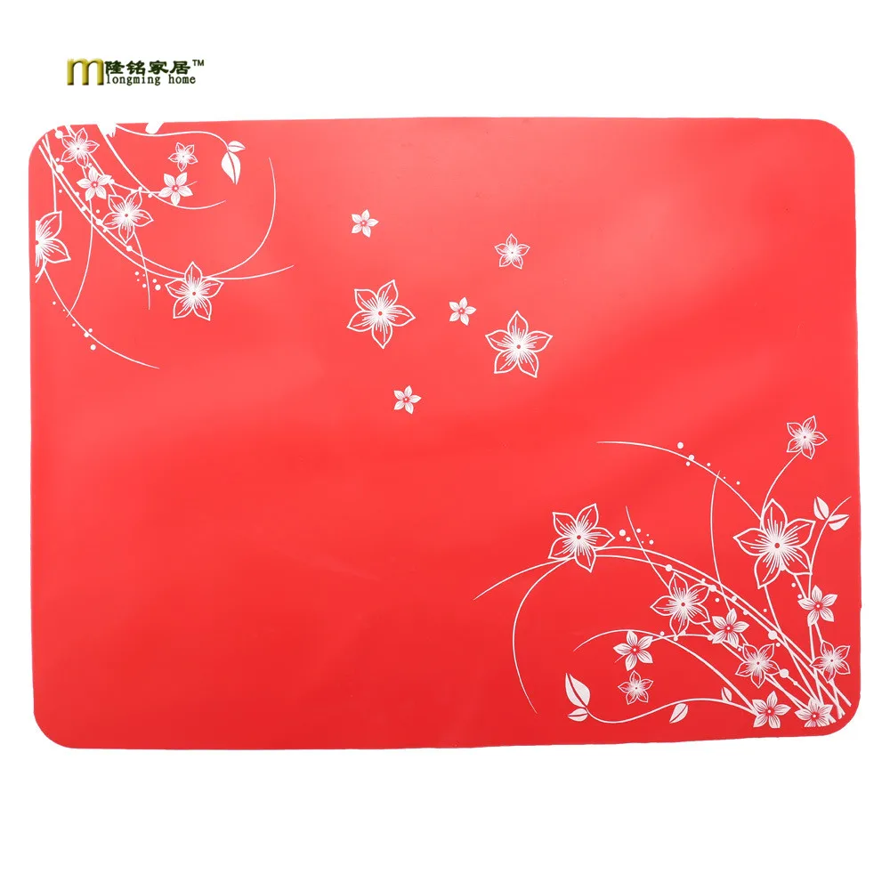 1PC 40x30cm Silicone Mats Baking Liner Best Silicone Oven Mat Heat Insulation Pad Bakeware Kid Table Mat LB 313