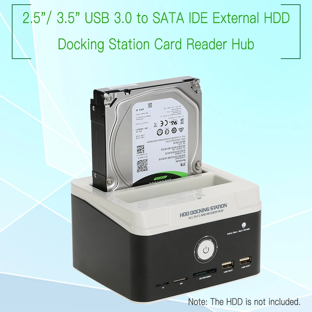 Многофункциональный 2," /3,5" USB 3,0 на SATA IDE Внешний HDD жесткий диск Док-станция Card Reader USB3.0 концентратор с OTB One Touch