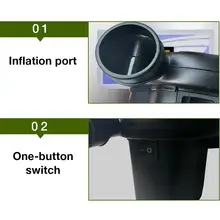 Портативный электрический воздушный насос с быстрой заливкой насос для надувных матрасов надувные кровати плавающий бассейн