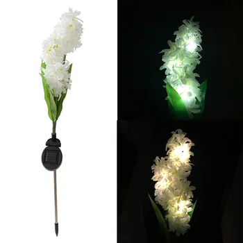 

Outdoor Garden Decorative LED Solar Lamp Hyacinth Flower for Lawn Patio Pathway Driveway Landscape Lighting Waterproof Light