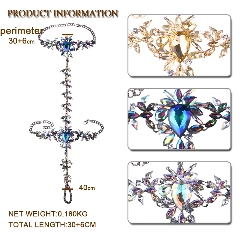 Лучшая леди, 1 шт., роскошные богемные летние женские браслеты на ногу с кристаллами, длинные ноги, цепь, сексуальные ножные браслеты, массивные украшения 5140
