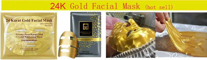 شمال شرق حانة قوس  24k Gold Collagen Facial Sheet Mask Oil Control Blackhead - AliExpress