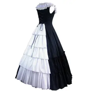 

(LD002) Sleeveless Southern Bell Costume Gothic Lolita Dress Victorian Party Halloween Costumes for Women Adult Customized