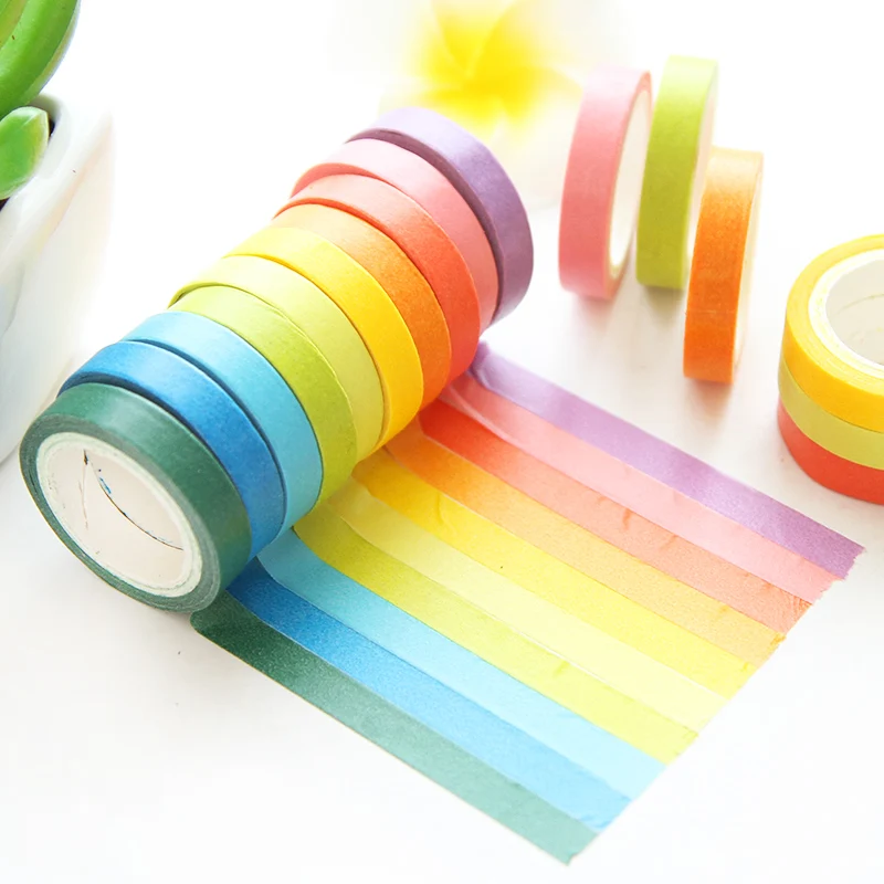 Fresh Candy Solid Masking Tape Washi Tape DIY Paper Decorative Scotch