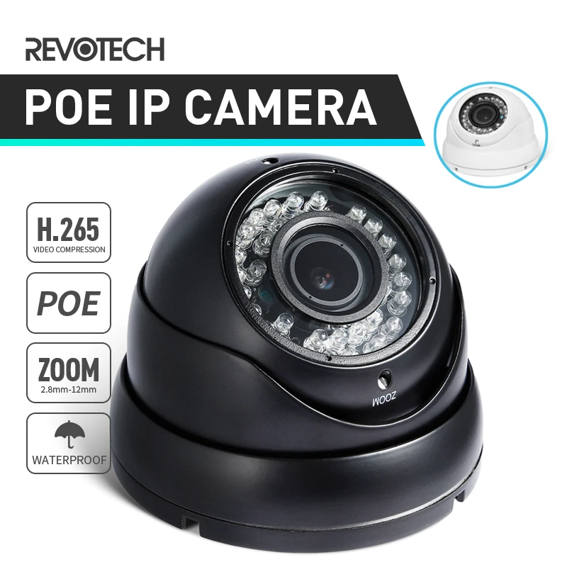 H.265 POE Водонепроницаемая 1080P 2 8 12 мм зум ip камера 2.0MP 36 LED наружная безопасности ONVIF