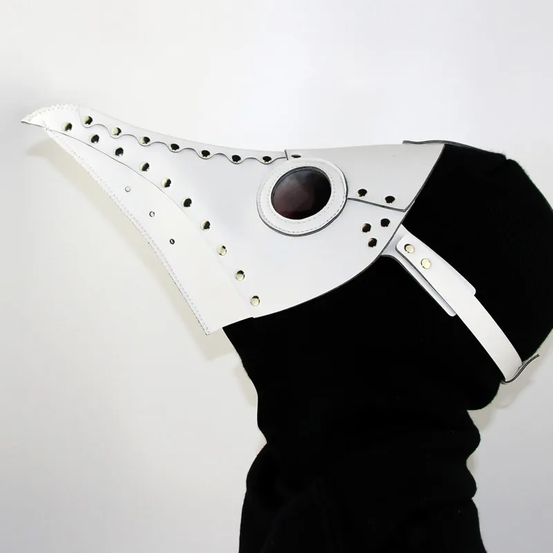 1 шт Доктор Beulenpest стимпанк маска Чумного доктора белая из искусственной кожи птицы клюв косплей маски для Хэллоуина Карнавал Костюм реквизит