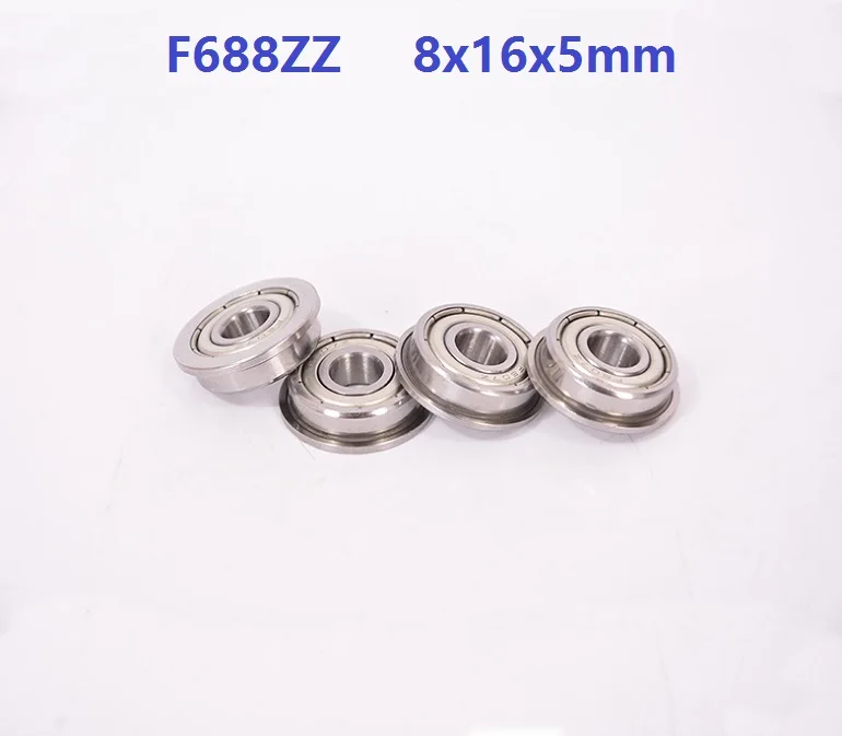 

20pcs/50pcs/100pcs F688ZZ F688 ZZ F688 ZZ Z 8x16x5 mm flange Deep Groove Ball Bearing Miniature 8 16 5 mm Flanged F 688ZZ