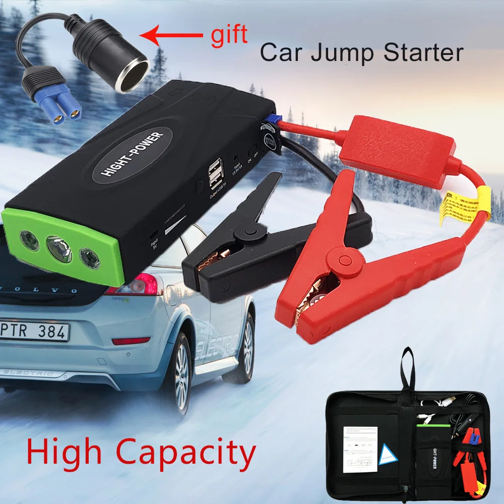 

High Power Car Jump Starter Power Bank Emergency 600A Car Battery Charger For Petrol Diesel 12V Portable Starting Device Buster