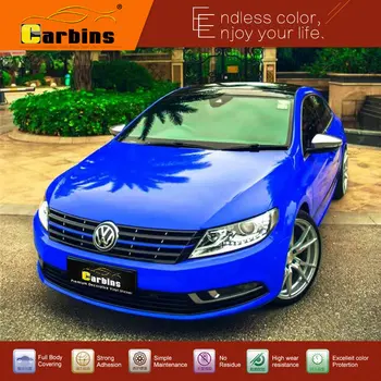 

Royal Blue High Gloss Carbins Exclusive Film Crystal Vinyl Wraps Car Body Stickers and Protection