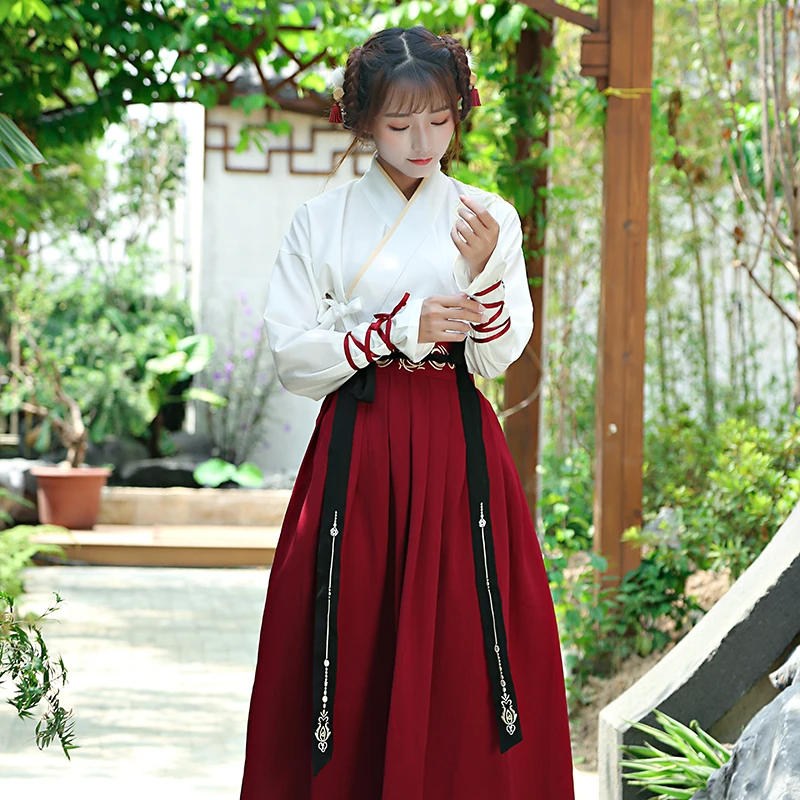 

Chinese National Folk Dance Costume Ancient Han Dynasty Swordsman Cosplay Women Hanfu Outfit Princess Lady Tang Dynasty Clothing