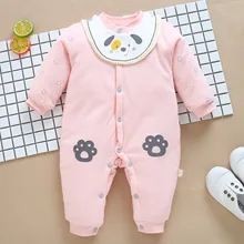 New 0-12M Baby Rompers Winter Warm Cotton Clothing Set for Boys Cartoon Dog Infant Girls Clothes Newborn Overalls Baby Jumpsuit цена New 0-12M Baby Rompers Winter Warm Cotton Clothing Set for Boys Cartoon Dog Infant Girls Clothes Newborn Overalls Baby Jumpsuit цены онлайн