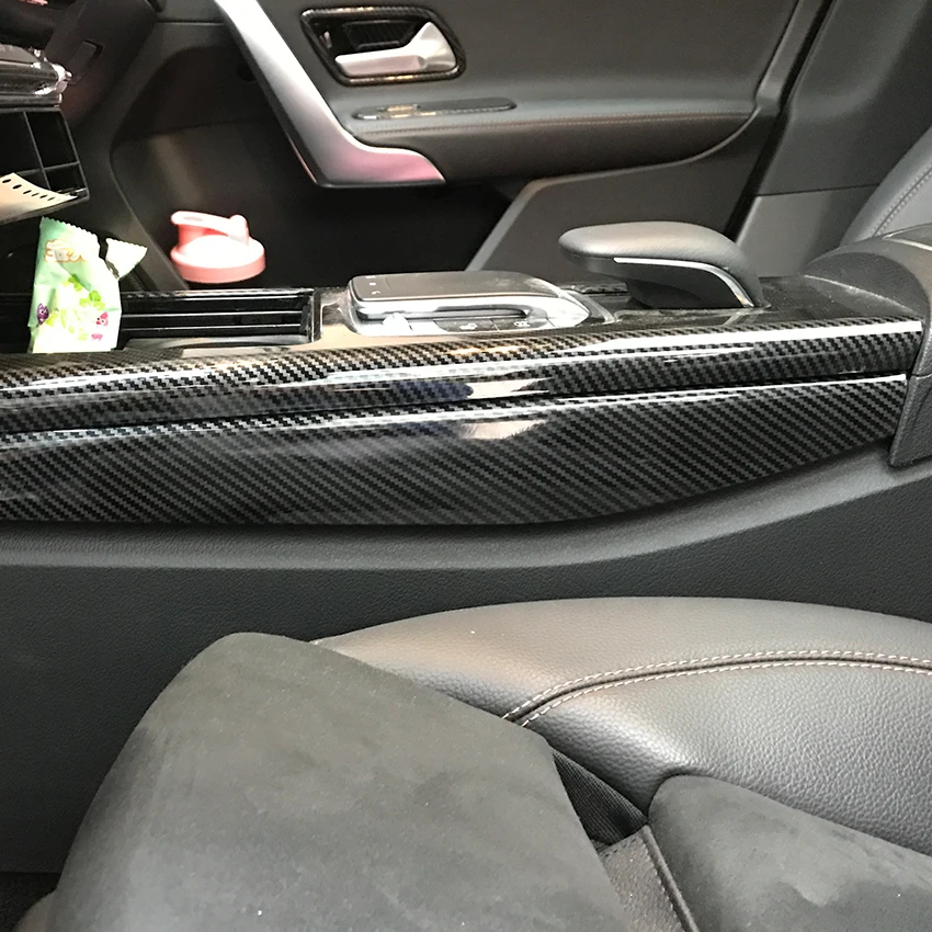 Консоли сбоку декоративная накладка-чехол наклейки для Mercedes Benz CLA класса W177 C118 A180 A200 A220 автомобильные аксессуары для укладки