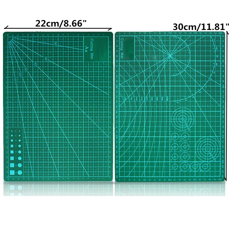 Зеленый коврик для резки A4 Размер коврик модель хобби дизайн ремесло инструменты Лоскутная Ткань кожа бумажная доска