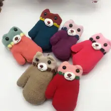 Infant Baby Cute Print Hot Girls Boys Of Cute Thicken Cartoon Hot Girls Boys Of Winter Warm Gloves The Best Gift Of Winter