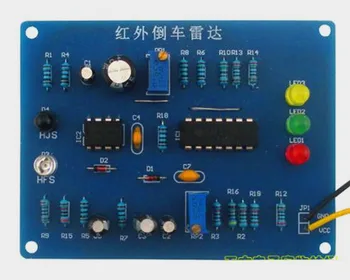 

Free Shipping!!! Infrared parking sensor kit / infrared reversing speed reminder / electronic assembly debugging DIY (parts)