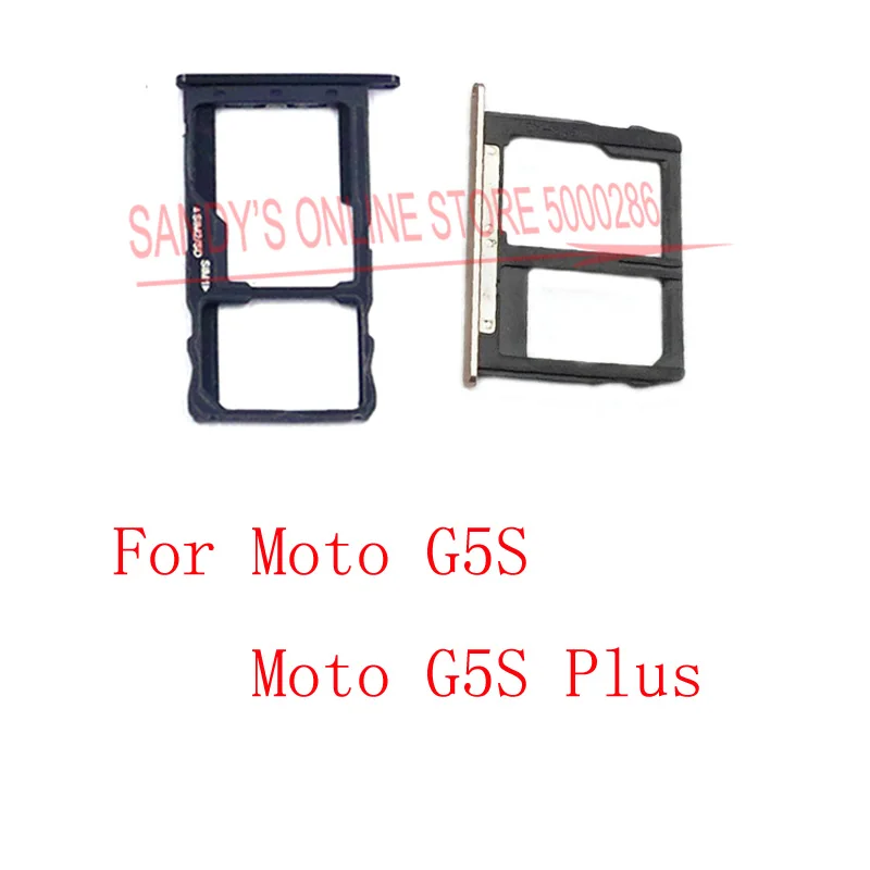 

1 Pcs/Lot New Top Quality Micro SIM Card Tray Slot Holder For Motorola Moto G5S / Moto G5 S Plus G5S+ Sim Tray Replacement parts