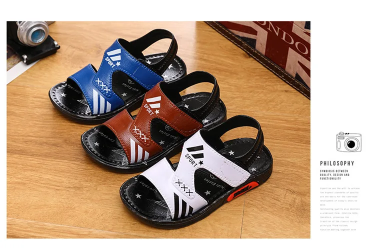 New Big Boys Flat Beach Sandals Kids Summer Shoes fashion Children shoes Non- Slip Shoes Boys Student Sport Shoes