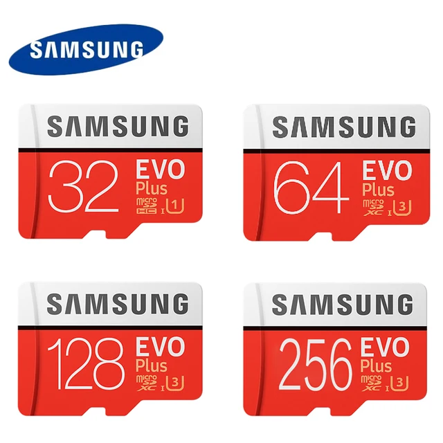 Samsung U3 Memory Card 128GB EVO PLUS Micro sd card Class10 UHS 1 64GB
