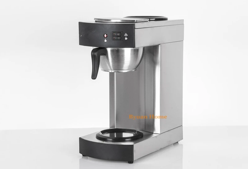 

Fully automatic commercial stainless steel coffee maker drip coffee machine coffee brewer Cafe American with 1.6L tank
