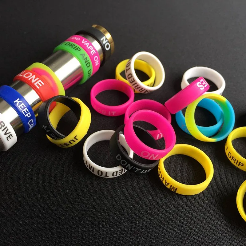 

22mm Silicone Rubber Band Ring For Mechanical Mods Decorative And Protection Non Slip Band For Electronic Cigarette