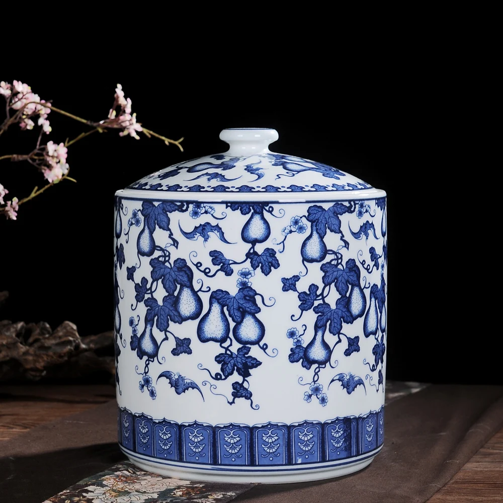 Керамическая банка для хранения имбиря Jingdezhen свадебный подарок античный горшок