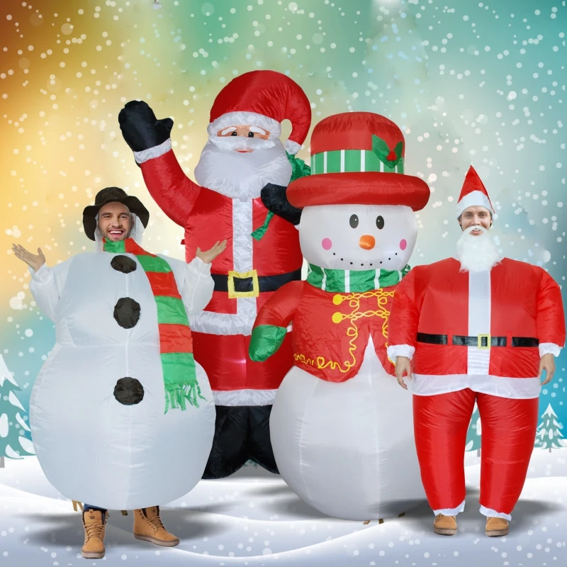 Merry Christmas inflatable Santa Claus air Toys snowman Festival party