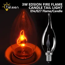 2018 New E27 E14 LED Lamp Fire flame effect light bulb Edison Creative Light Candle Flicker Bulb 220V Home Decoration Light Bulb decoration inflatable bulb with light