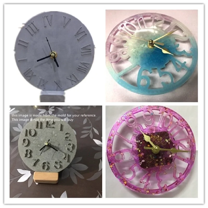 DIY DIY Cement Clock Concrete Silicone Mold Ceramic Clay Vase Craft Flower pot Mold