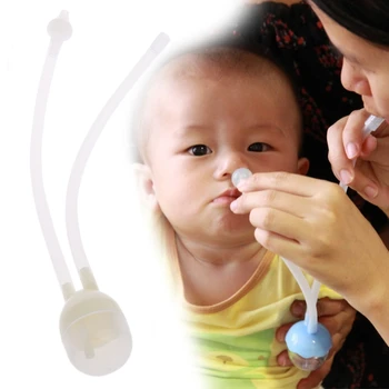 

2018 New 1Set Baby Safe Nose Cleaner Vacuum Suction Nasal Aspirator With Tweezers Brush Set Baby Kids Child Care