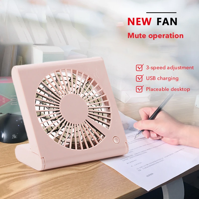 

Create Portable Mini USB Rechargeable Air Cooling Fan Silent 3 Gear Usb Desk Fan For Home Office Handy Air Cooler
