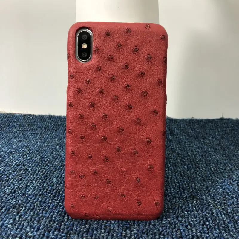Новый чехол для iPhone X XS Max XR 5 8 'ƌ 5'' 6 1 ''из натуральной кожи страуса